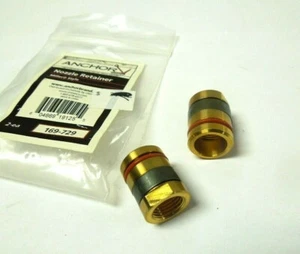 ANCHOR NOZZLE RETAINER BRASS 100-169-729 (2-PACK) 40AL M25 M40 <MVF29NW - Picture 1 of 1