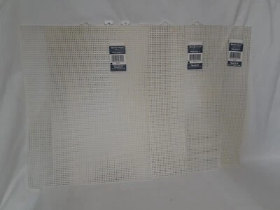 Blank Plastic Canvas, 5 Sheets, 7 Count 10.5 x 13, White, Full Sheet, - Image 1 of 4