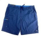 NWT Zeroexposur Men's Comfort Waistband Lined 50+ UPF Blue Swim Shorts XXL