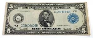 Series of 1914 Federal Reserve Note in Very Fine VF Condition Fr #871B - Picture 1 of 4
