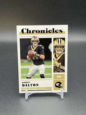 Andy Dalton 2022 Panini Chronicles #27 - Blue Foil #/99 Football NFL Short Print - Image 1 of 3