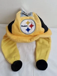 Cappello pendente NFL Pittsburgh Steelers mascotte tematica peluche nero giallo nuovo. - Foto 1 di 10
