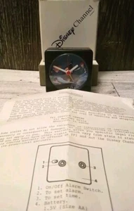 Sveglia da viaggio vintage Disney Peter Pan 2"x2 nuova con scatola con documenti originali - 1991© - Foto 1 di 8