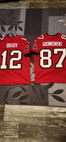 Tom Brady & Rob Gronkowski Tampa Bay Buccaneers Nike Vapor Limited Jerseys Cover