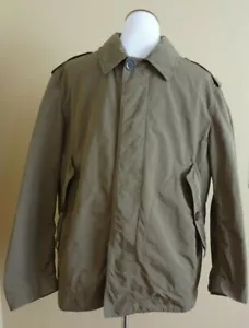 Men's Burberry Brit Olive Green Trench Jacket in size Large - Picture 1 of 12