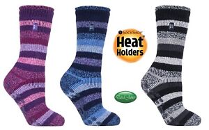 Heat Holders Thermal Winter Warm Slipper Grip Socks UK 4-8, EUR 37-42 PETUNIA