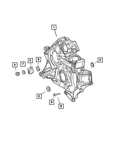 Sello de distribución del motor delantero genuino Mopar 2004-2008 Chrysler Crossfire 5096524AA Foto 1 de 1