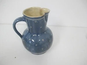 Großer Krug  - Vase -Blumenvase - getöpfert - Blau  Landhausflair  H.30 cm,  - Bild 1 von 9