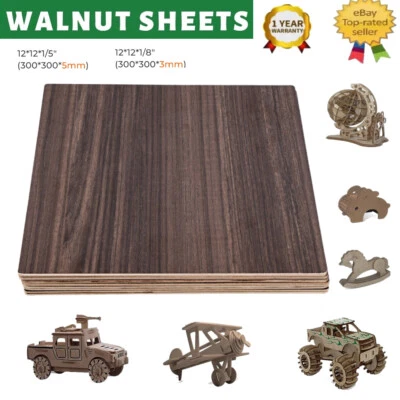 Creality Falcon Series Walnut Plywood Sheets Unfinished Wood Boards for Crafts