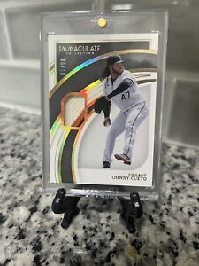 2022 Panini Immaculate Johnny Cueto Game Used Jersey Patch 06/10 Future HOF