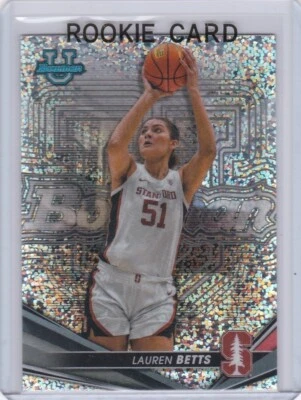LAUREN BETTS ROOKIE CARD Bowman Chrome UCLA Bruins RARE SPECKLE REFRACTOR $$ RC! - Image 1 of 2