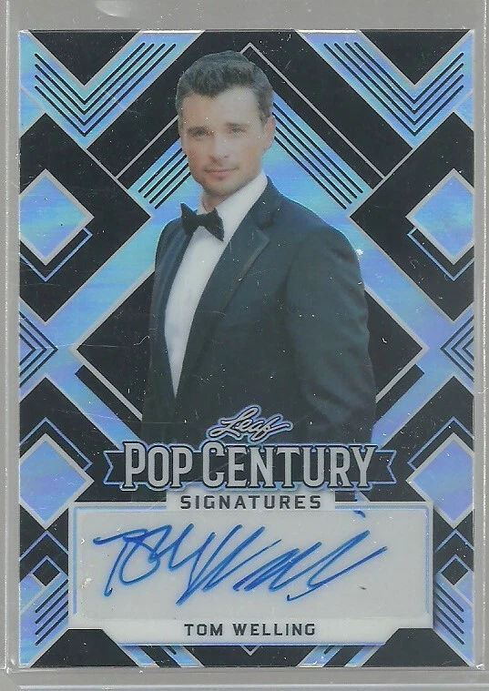 Tom Welling 2022 Leaf Pop Century BLACK Auto Autograph #16/20 - Image 1 of 1