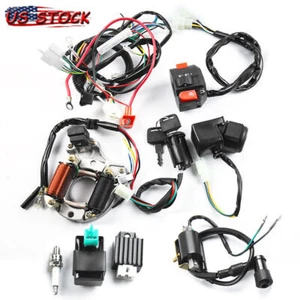 50cc-110cc CDI Wire Harness Stator Assembly Wiring Kit Chinese ATV Electric Quad - Picture 1 of 9