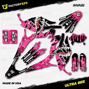 Pink Savage Racing Camo Graphics kit fits Sur-Ron Ultra Bee All Years Surron - Foto 1 di 2