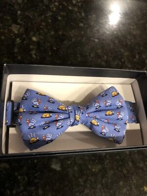 VINEYARD VINES Thanksgiving Turkey Dinner Ocean Breeze Silk BOYS’ Bow Tie NWT - Image 1 of 4