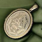 Antikes viktorianisches ovales Medaillon mit Fotos - 9ct hinten & vorne - 34x25mm