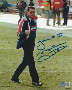 MIKE DITKA Signed Bears FINGER 8x10 PHOTO Beckett (BAS) w/ Your #1 Inscription - Picture 1 of 2
