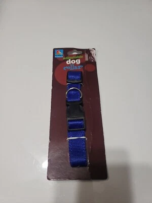 Collar de perro ajustable Duke's pequeño a mediano mascotas cuello azul tamaño hasta 18" nuevo  Foto 1 de 2
