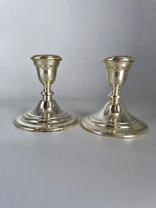 Gorham 5" Silverplate Weighted Candlestick Holders YC3000 - no dings/dents - Picture 1 of 5