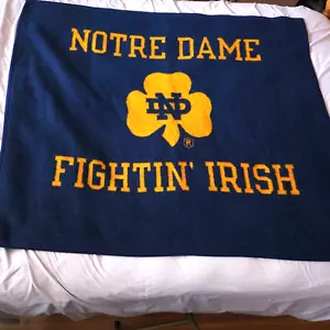 Biederlack Notre Dame Stadium Blanket 58”x 50” Fighting Fightin' Irish Logo - Picture 1 of 6