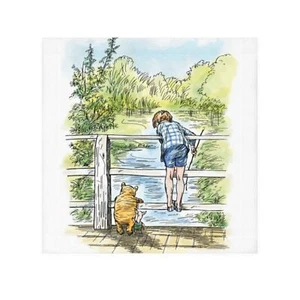 Winnie the Pooh, Piglet, and Christopher Robin Face Towel - Picture 1 of 5