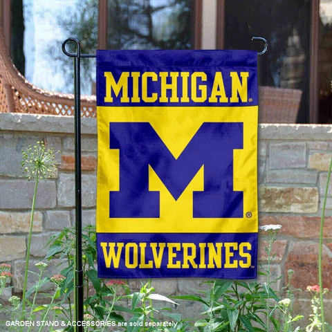 Michigan Wolverines Garden Flag Yard Banner Cover