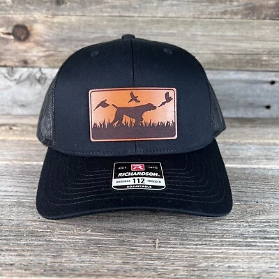 Sombrero de camionero Richardson parche de cuero para perro pájaro Foto 1 de 2