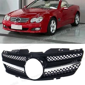 Front Grille Grill Hood For 2003-2006 2005 Mercedes Benz R230 SL500 SL550 SL600 - Picture 1 of 6
