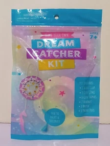 New Make Your Own Dream Catcher Kit: Includes Wood Loop, Cord, Feathers, Gems ! - Picture 1 of 2