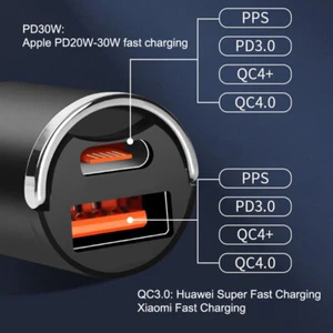 130W Car Charger Fast Charging For IPhone Xiaomi Samsung Laptops Tablets - Zdjęcie 1 z 13