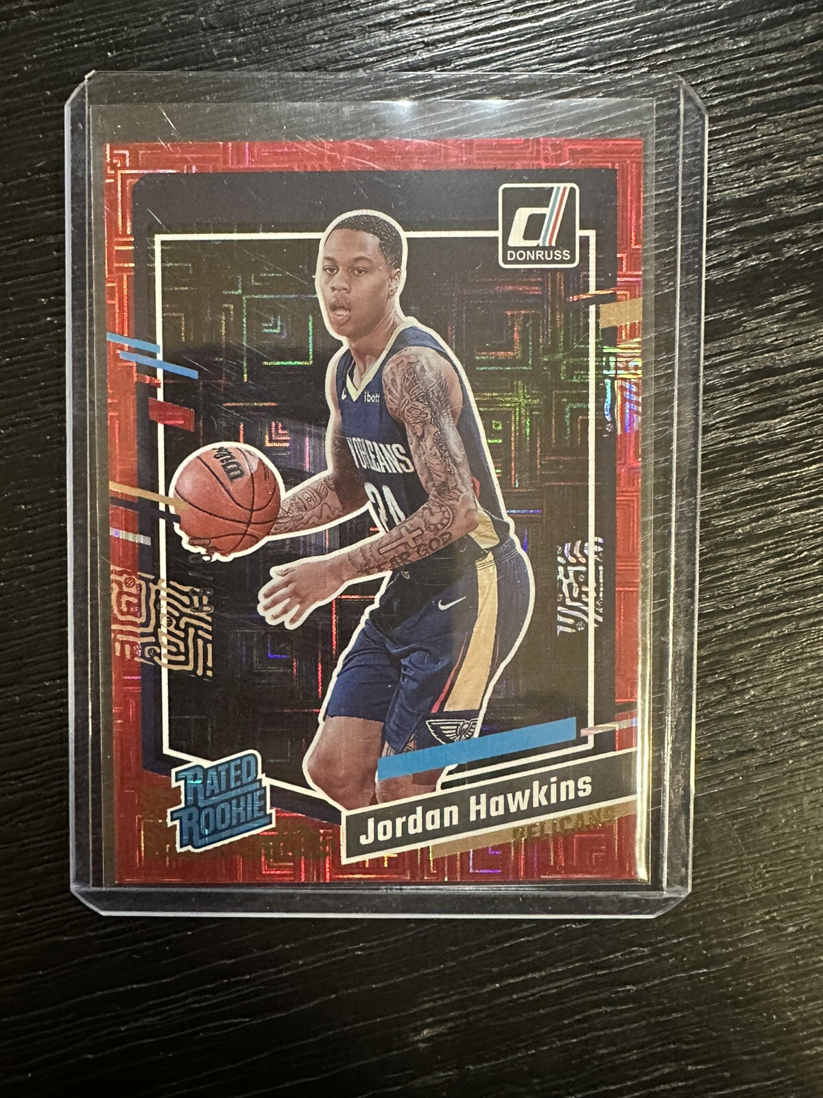 🔥 Jordan Hawkins Rookie /99 Red Laser 2023-24 Donruss - Rated Rookie #219 (RC)