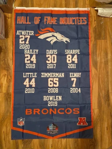Denver Broncos 3x5 ft Flag Hall of Fame Inductees Banner NFL Super Bowl Champs Cover