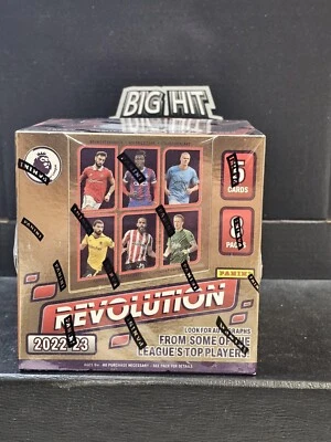 CAJA HOBBY FÚTBOL PREMIER LEAGUE 2022 23 PANINI REVOLUTION SELLADO DE FÁBRICA Foto 1 de 2