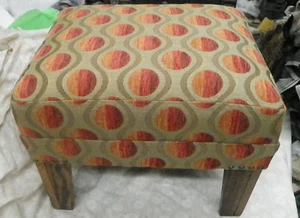 Mid Century Retro Oak Footstool Stool  (FS109) - Picture 1 of 1