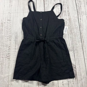 NWT OLD NAVY LINEN BLEND ROMPER GIRLS SIZE XL 14-16 - Picture 1 of 15