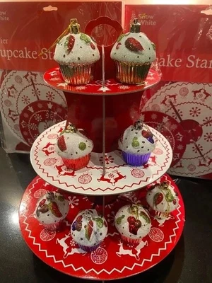 Christmas Cupcake Stand~3 Tier~New - Image 1 of 4