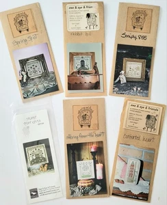 LOT OF 6 EWE & EWE & FRIENDS COUNTED CROSS STITCH VERSES & SAMPLER PATTERNS- NEW - Bild 1 von 7