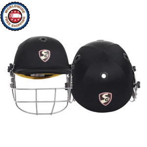 SG Blazetech Black Cricket Helmet - Picture 1 of 7