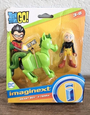 Imaginext TEEN TITANS GO! Figuras de acción BEAST BOY & Terra - Nuevas en caja Foto 1 de 3