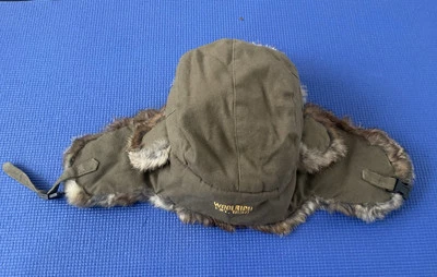 Vtg Woolrich Trapper Hat Fur Lined Ear Flaps Size Large - Image 1 of 4