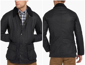 Barbour Ashby Wax Jacket Men's Navy Blue Size Small S - Picture 1 of 6