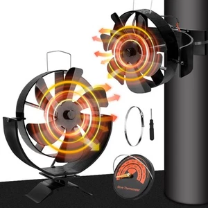 highsam kaminventilator 6 flügel Ofenventilator Ohne Strom Ventilator für - Bild 1 von 24