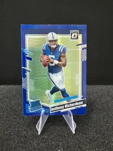 2023 Panini Donruss Optic Rated Rookie Blue Hyper Anthony Richardson - Picture 1 of 2