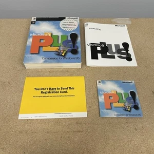 Microsoft Plus! 98 Companion (Windows 98, 1998) install CD w/product key Big Box - Picture 1 of 12