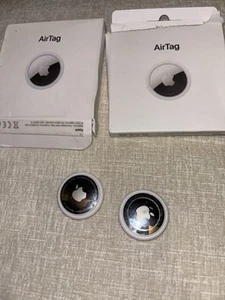 LOT OF 2 Locked Apple AirTag -NOT WORKING- - Photo 1 sur 1