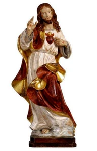 Herzjesus Holzschnitzerei Woodcarving Jesusfigur Statue - Bild 1 von 1