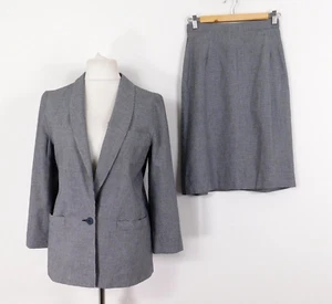 Blazer y falda traje vintage Richards Dogtooth Check talla UK 12 a medida años 80’s - Imagen 1 de 9