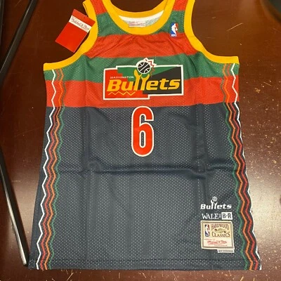 Mitchell & Ness Mens Multicolor Washington Bullets NBA Jersey Size L Or XL - Image 1 of 4