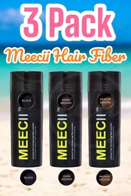 3PACK DEALS Hair Building Fibers 28g Hair Loss Concealer Thicker 100% Cotton - image 1 of 4