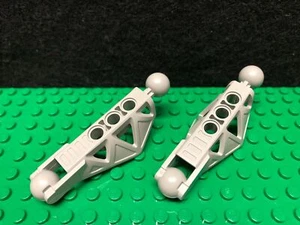 BIONICLE Lego Brand Rahkshi Leg Lower Section 45749 Light Gray (pair) - Picture 1 of 2